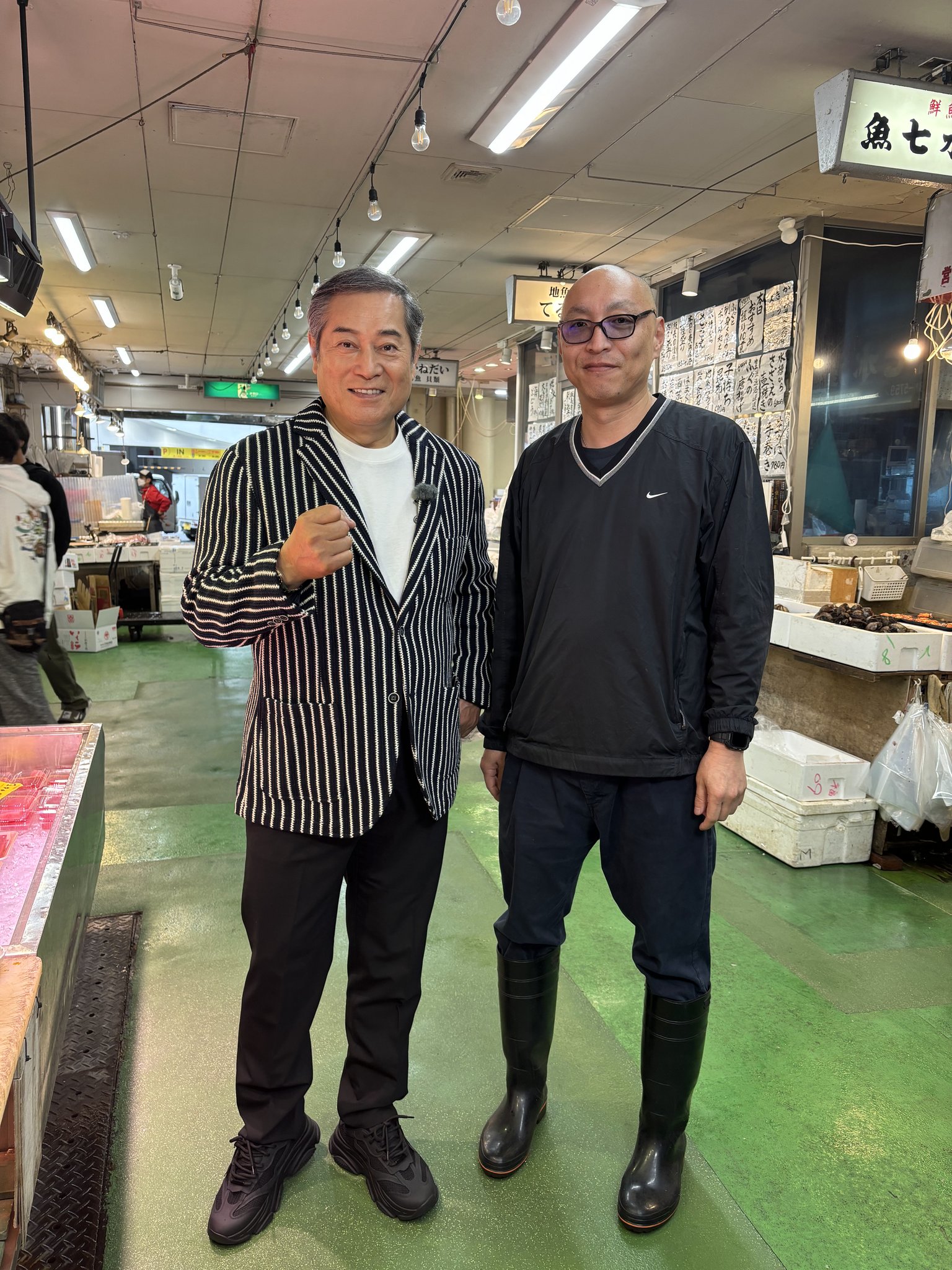 マツケン散歩 松平健さんと柳橋市場
