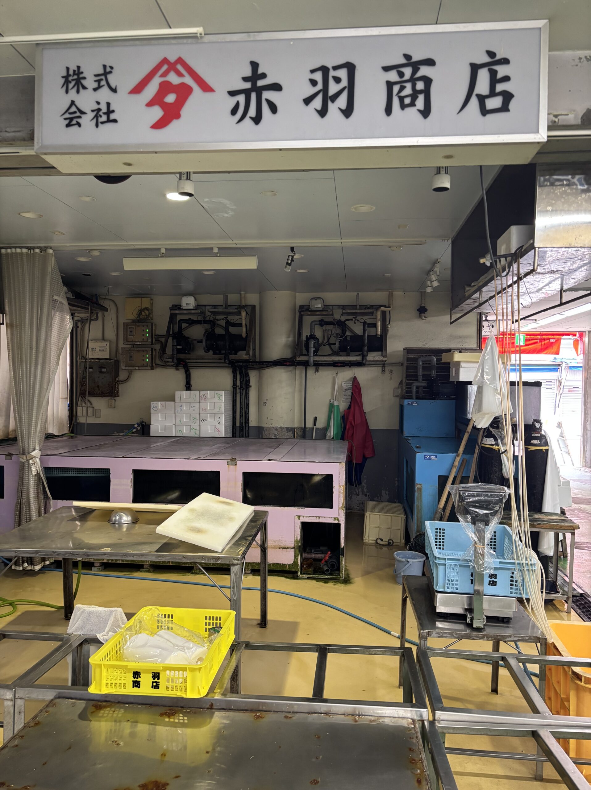 柳橋市場の地元の新鮮な魚